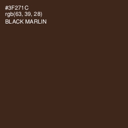 #3F271C - Black Marlin Color Image
